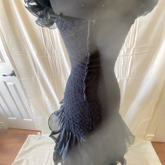 Preowned black ruffled layered dance outfit size 2-4 - Picture 9 of 11